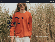 Tablet Screenshot of folkclothing.com